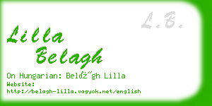 lilla belagh business card